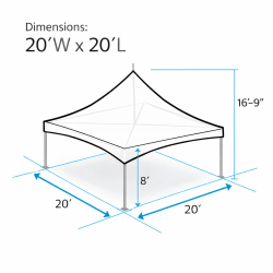 3D6C0B2E 2D1E 4024 A077 32FBBD510F8C 1771430932 20' x 20' High Peak Tent